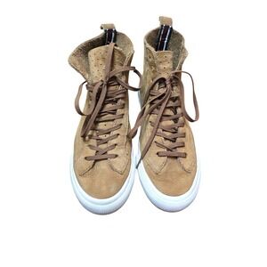 PF Flyers Men's High-Top Leather Sneakers‎ Size 8.5 Tan